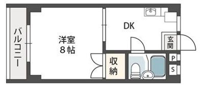 シャトー背戸口の間取り画像