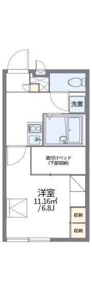 レオパレスフォレストコート大井の間取り画像