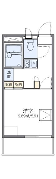 レオパレスふじの間取り画像