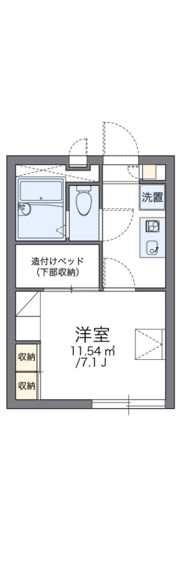 レオパレスザ ファミリアの間取り画像