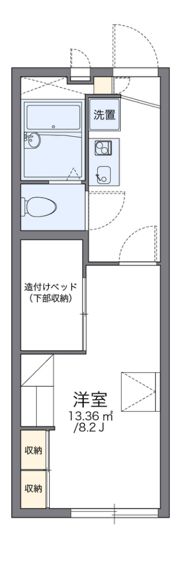 レオパレススカイヒルズの間取り画像