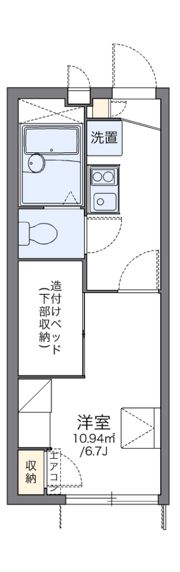 レオパレスウィステリアIVの間取り画像