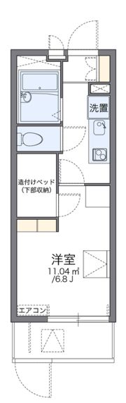 レオパレスウィステリアIの間取り画像