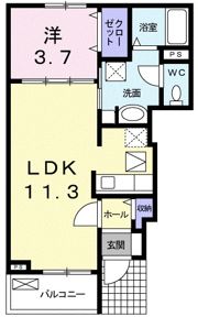 ソルジェンテの間取り画像