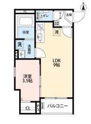 パロス瓢箪山ラドスールの間取り画像