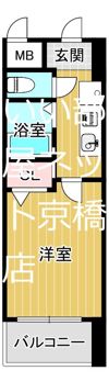 HOPE CITY天神橋の間取り画像