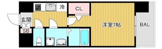 S-RESIDENCE大阪同心の間取り画像