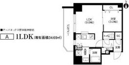 パークフラッツ野田阪神駅前の間取り画像