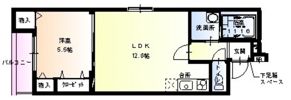 フジパレス大宮の間取り画像