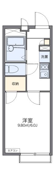 レオパレスフローラの間取り画像
