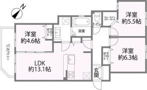 【新築】Reglia今里Northの間取り画像