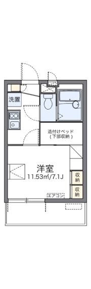レオパレス本田ハイツの間取り画像