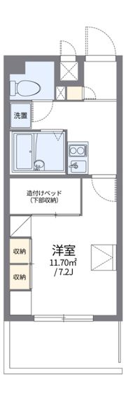 レオパレス佐保川の間取り画像