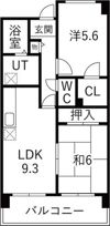ベルメゾン堺の間取り画像