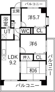 ベルメゾン堺の間取り画像