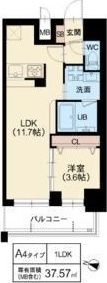 DOUBLE NINE RESIDENCE TENNOJIMの間取り画像