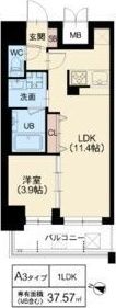 DOUBLE NINE RESIDENCE TENNOJIMの間取り画像