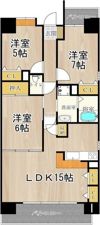 東部市場前レジデンス（旧メゾンミヤビ）の間取り画像