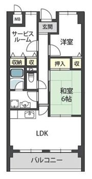 Serie天王寺東の間取り画像