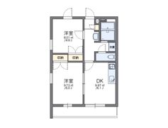 レオパレスKOBATAの間取り画像