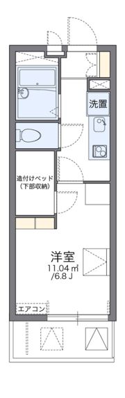 レオパレスタカセの間取り画像