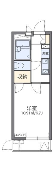 レオパレスフォンターナ老松の間取り画像
