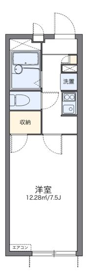 レオパレス都Aの間取り画像