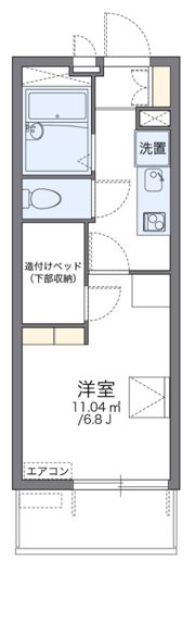 レオパレスコンパル歌島の間取り画像