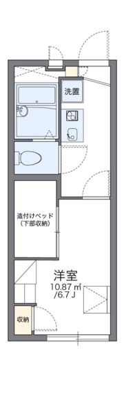 レオパレスさきの間取り画像