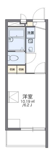 レオパレスエバグリーンの間取り画像