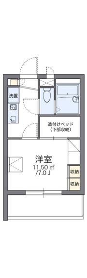 レオパレスボムールの間取り画像