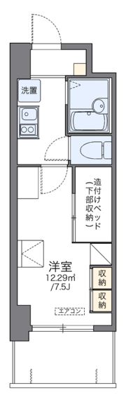 レオパレスGreen Hillの間取り画像