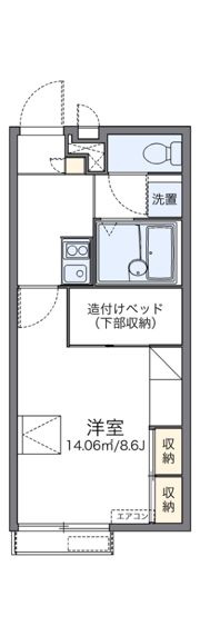 レオパレス中央公園の間取り画像