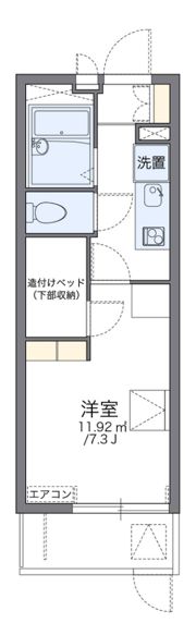 レオパレスアブリール3番館の間取り画像
