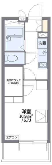 レオパレスホーマルハウトの間取り画像