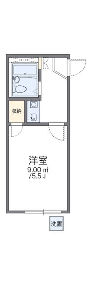 レオパレス佃の間取り画像