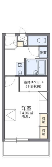 レオパレスフォレストの間取り画像