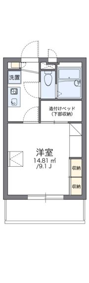 レオパレス川向の間取り画像