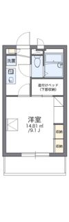 レオパレス川向の間取り画像