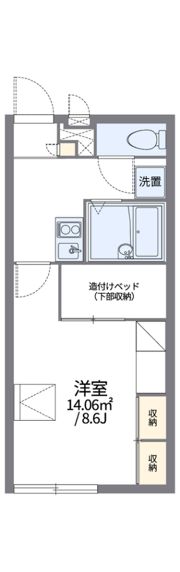 レオパレスバンビーノの間取り画像