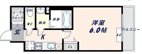 グランカリテ大阪城EASTの間取り画像