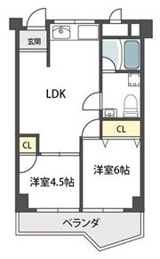 ヴィラ真田山の間取り画像