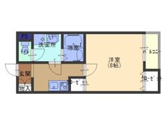 クイーンライフ東今里の間取り画像