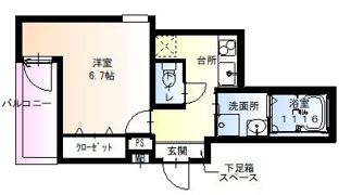 フジパレス田辺駅北の間取り画像
