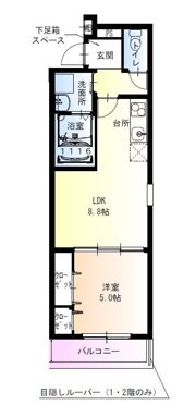 フジパレス中野公園北の間取り画像