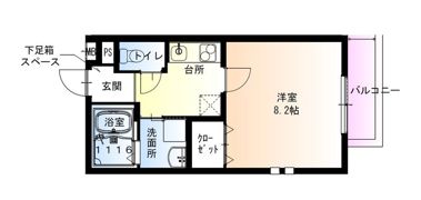 フジパレス吉田サウスの間取り画像