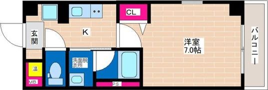 ラフォンテ今川駅前の間取り画像