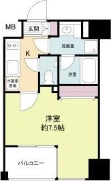 レジディア江戸堀の間取り画像