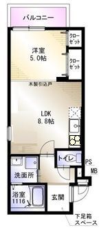 フジパレスsun eight 1の間取り画像