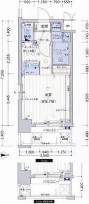 プレサンス心斎橋モデルノの間取り画像